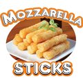 Signmission Safety Sign, 9 in Height, Vinyl, 6 in Length, Mozzarella Sticks, D-DC-36-Mozzarella Sticks D-DC-36-Mozzarella Sticks